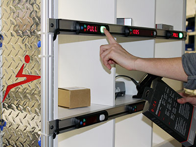 Automated Order Fulfillment Sortation with Two-Sided, Light-Directed Put Wall System