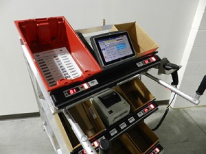Mobile Picking Carts that Support Simultaneous Wave, Batch Picking of Multiple Orders