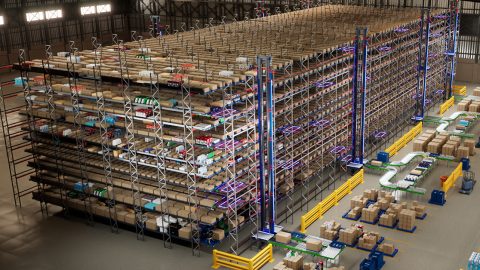 Freespace Robotics ASRS for Matthews Automation Solutions center
