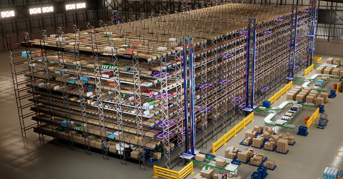 Freespace Robotics ASRS for Matthews Automation Solutions center