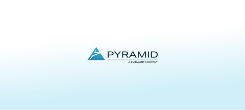 New logo for Pyramid, a Duravant company. Formerly Matthews Automation.