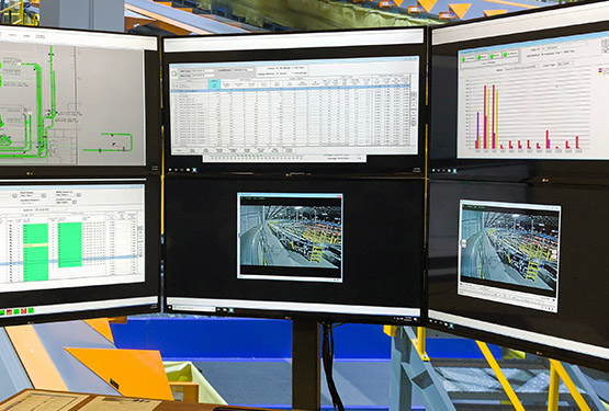 Warehouse Execution System Command Center Display