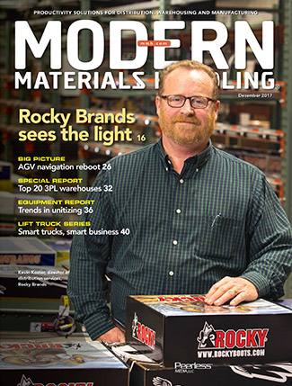 Lightning Pick's Installation at Rocky Brands Featured on December 2017 Cover of Modern Materials Handling